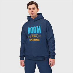 Мужской костюм оверсайз Игра Doom pro gaming, цвет: тёмно-синий — фото 2