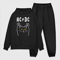 Мужской костюм оверсайз AC DC rock cat