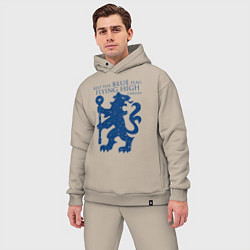 Мужской костюм оверсайз FC Chelsea Lion, цвет: миндальный — фото 2