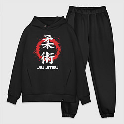 Мужской костюм оверсайз Jiu-jitsu red splashes, цвет: черный
