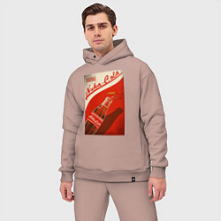 Мужской костюм оверсайз Drink nuka - cola, цвет: пыльно-розовый — фото 2
