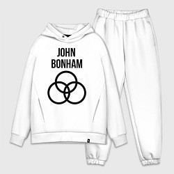Мужской костюм оверсайз John Bonham - Led Zeppelin - legend, цвет: белый