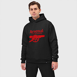 Мужской костюм оверсайз Arsenal: The gunners, цвет: черный — фото 2