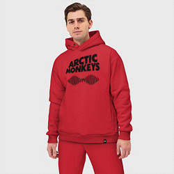 Мужской костюм оверсайз Arctic Monkeys, цвет: красный — фото 2