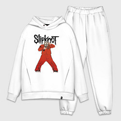 Мужской костюм оверсайз Slipknot fan art, цвет: белый