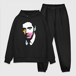 Мужской костюм оверсайз Аль Пачино pop art, цвет: черный