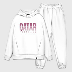 Мужской костюм оверсайз Qatar - football, цвет: белый