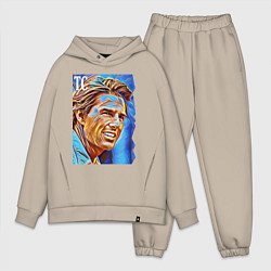 Мужской костюм оверсайз Tom Cruise - film actor, цвет: миндальный