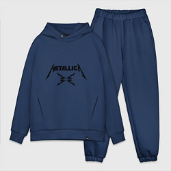 Мужской костюм оверсайз Metallica, цвет: тёмно-синий