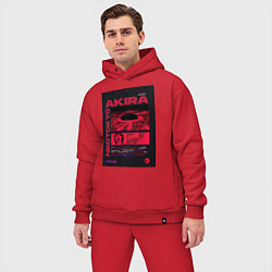 Мужской костюм оверсайз Akira poster, цвет: красный — фото 2