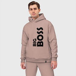 Мужской костюм оверсайз BIG BOSS - темная, цвет: пыльно-розовый — фото 2