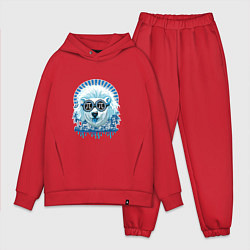 Мужской костюм оверсайз Blue bear, цвет: красный