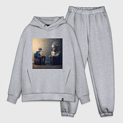 Мужской костюм оверсайз Зазеркалье