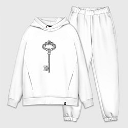 Мужской костюм оверсайз Ключик он к замочку, цвет: белый