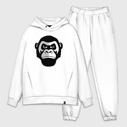 Мужской костюм оверсайз Serious gorilla, цвет: белый