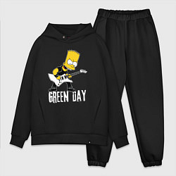 Мужской костюм оверсайз Green Day Барт Симпсон рокер, цвет: черный