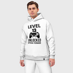 Мужской костюм оверсайз Level 13 unlocked, цвет: белый — фото 2