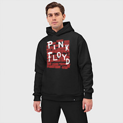 Мужской костюм оверсайз Рок музыка pink floyd стена, цвет: черный — фото 2