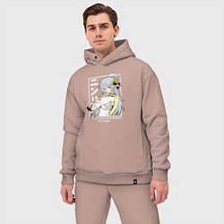 Мужской костюм оверсайз Ninlil, цвет: пыльно-розовый — фото 2