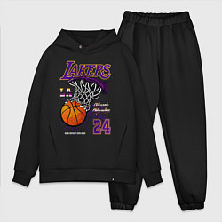 Мужской костюм оверсайз LA Lakers Kobe, цвет: черный