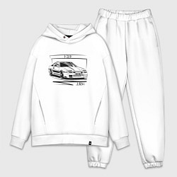 Мужской костюм оверсайз Toyota Supra MK3, цвет: белый