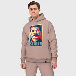 Мужской костюм оверсайз Stalin USSR, цвет: пыльно-розовый — фото 2