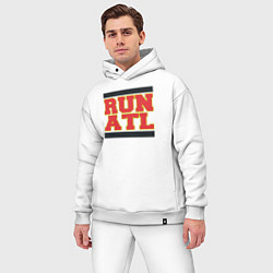 Мужской костюм оверсайз Run Atlanta Hawks, цвет: белый — фото 2