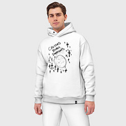 Мужской костюм оверсайз Crosses burn demons, цвет: белый — фото 2