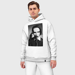 Мужской костюм оверсайз Marilyn Manson looks at you, цвет: белый — фото 2