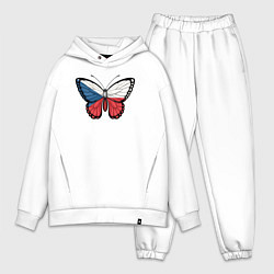 Мужской костюм оверсайз Чехия бабочка, цвет: белый