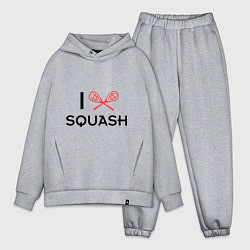 Мужской костюм оверсайз I Love Squash