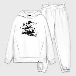Мужской костюм оверсайз Street Fighter Chun-Li, цвет: белый