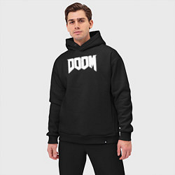 Мужской костюм оверсайз Doom nightmare mode, цвет: черный — фото 2