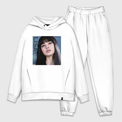 Мужской костюм оверсайз Blackpink Lisa sky, цвет: белый