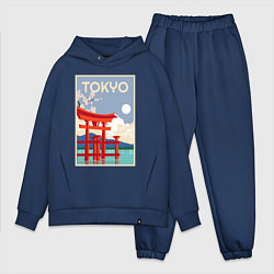 Мужской костюм оверсайз Tokyo - japan, цвет: тёмно-синий