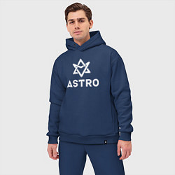 Мужской костюм оверсайз Astro logo, цвет: тёмно-синий — фото 2