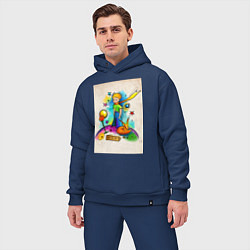 Мужской костюм оверсайз Le Petit Prince, цвет: тёмно-синий — фото 2