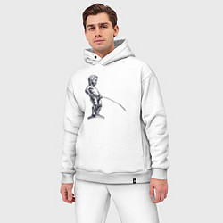 Мужской костюм оверсайз Писающий мальчик, цвет: белый — фото 2