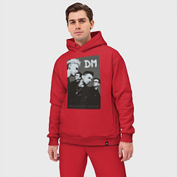 Мужской костюм оверсайз Depeche Mode 90 Violator, цвет: красный — фото 2