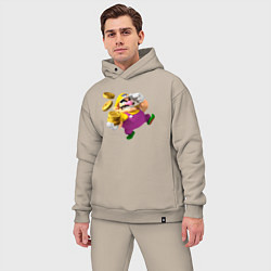 Мужской костюм оверсайз Варио, цвет: миндальный — фото 2