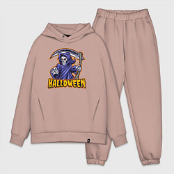 Мужской костюм оверсайз Halloween dead, цвет: пыльно-розовый