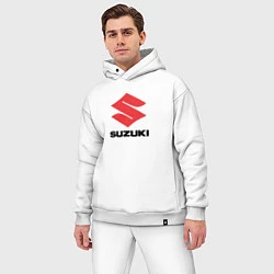 Мужской костюм оверсайз Suzuki sport auto, цвет: белый — фото 2