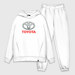 Мужской костюм оверсайз Toyota sport auto brend, цвет: белый