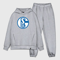Мужской костюм оверсайз Schalke 04 fc club, цвет: меланж