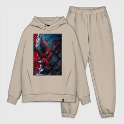 Мужской костюм оверсайз Японский монстр