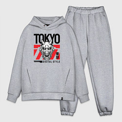 Мужской костюм оверсайз Tokyo digital style, цвет: меланж