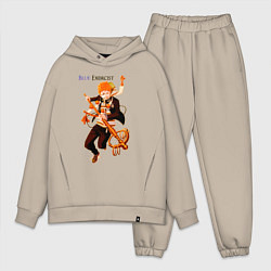 Мужской костюм оверсайз Рензо из аниме синий экзорцист