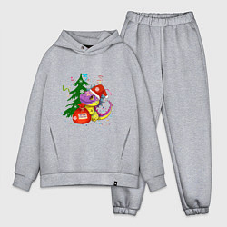 Мужской костюм оверсайз Новогодний дракон желает счастья