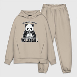 Мужской костюм оверсайз Panda volleyball