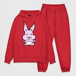 Мужской костюм оверсайз Счастливый кролик, цвет: красный